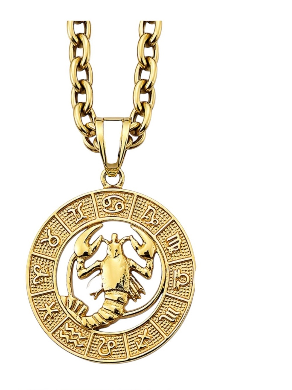 NWT Gold Zodiac Cancer Pendant Necklace 16 inch